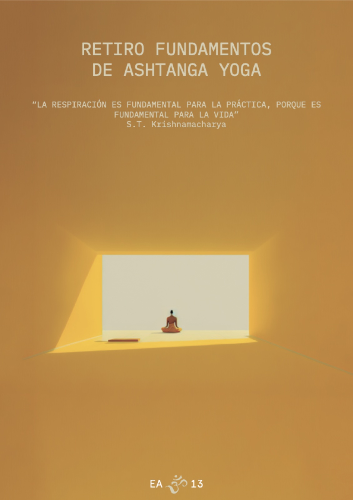 Cartel del retiro Fundamentos de Ashtanga Yoga